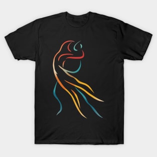 Two dancers abstract art print T-Shirt